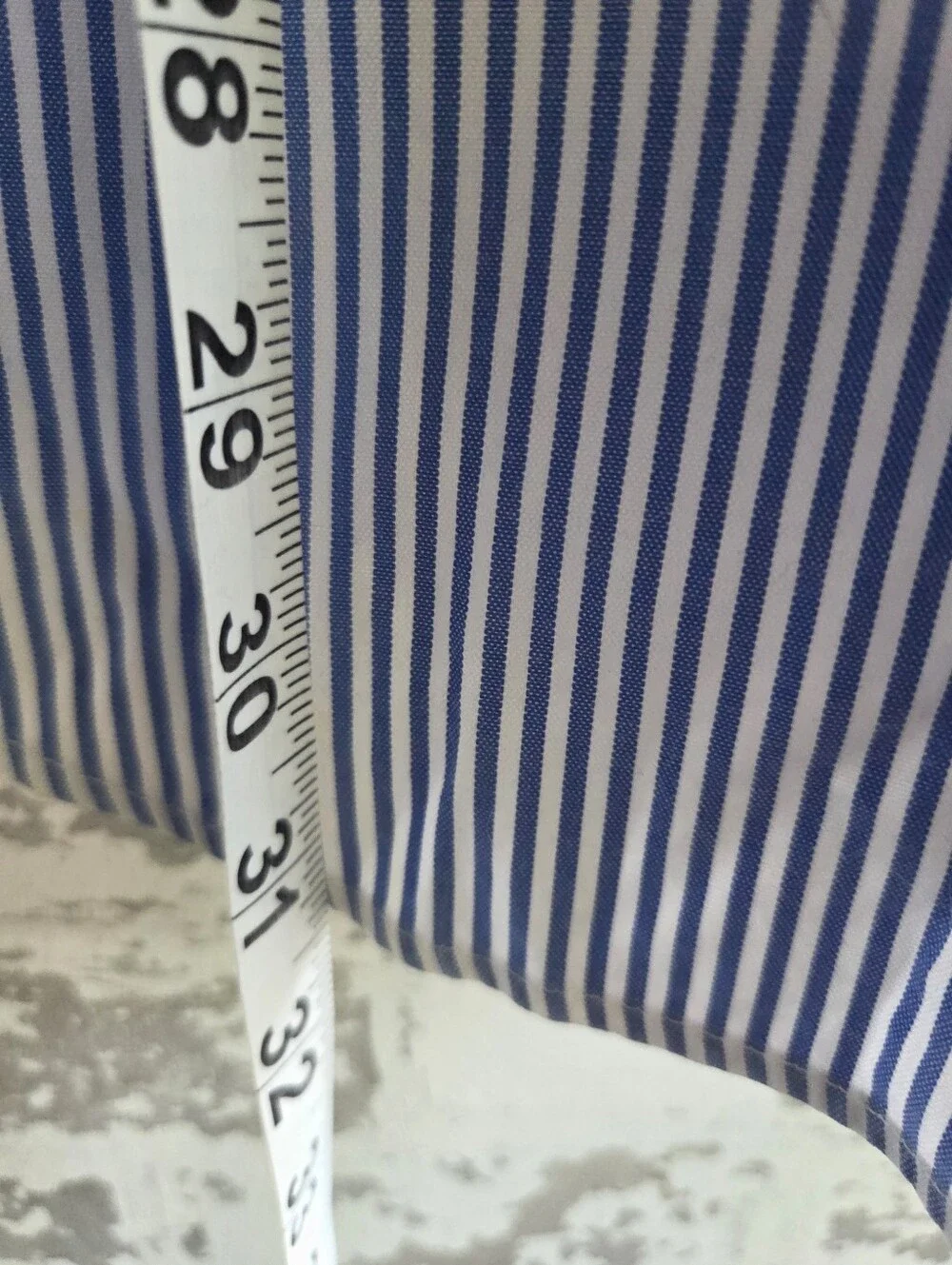 Ralph Lauren Classic Fit Dress Shirt Mens 15.5 32/33 Blue Stripe Long Sleeve
